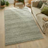 Concept Looms Somerset Rug SOM101 Sage top-view lifestyle picture in the living room