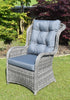 Sorrento Bistro Garden Table & Chairs Set close view picture of thechair with loose cushion