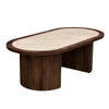 Sorrento Coffee Table Teak with Porcelain Top 120cm wood coffee table