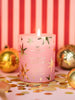 Sparkle Season Medium Scented Candle styled in a festive room setting