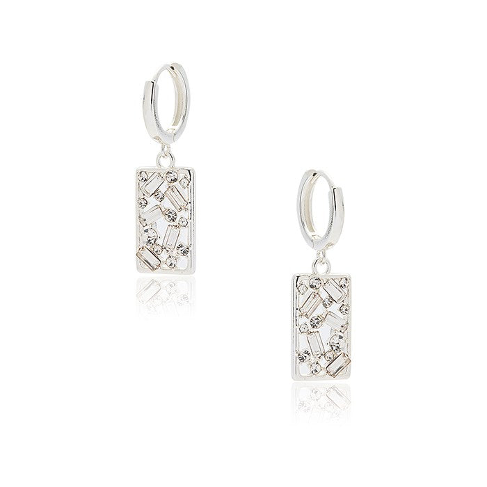 Sparkle Silver Plated Earrings