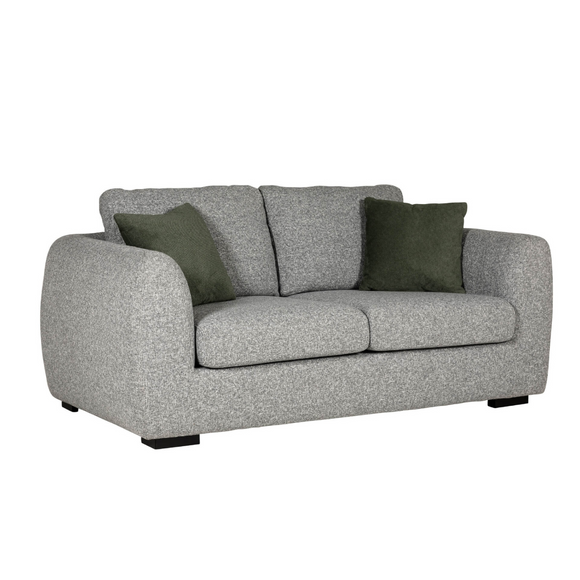 Modern and sleek two-seater sofa design.