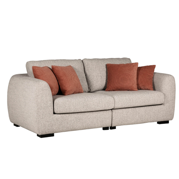 Spacious and stylish four-seater sofa.