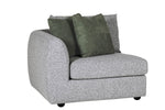 Stylish Grey Spencer Arm Sectional for Corner Spaces
