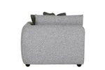 Comfortable Corner Sofa Design: Spencer Arm Sectional Grey RHF
