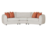 Luxurious Spencer Arm Sectional Natural LHF fabric corner sofa
