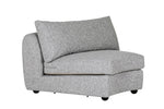 Stylish Corner Sofa - Spencer Curved Wedge Grey
