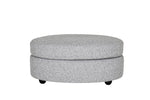 Contemporary pouffe stool in versatile grey design
