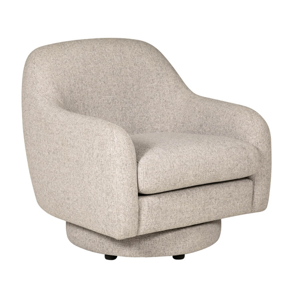 Contemporary swivel accent chair design.