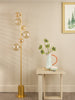 Spiral 6 Light Floor Lamp Matt Gold perfect for any room