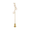 Spiral 6 Light Floor Lamp Matt Gold picture on the white background