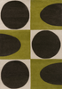Orla Kiely Spot Square Walnut Lichen 157907 front view pcture