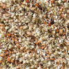 Brink & Campman Spring Shaggy Rug Pumpkin close-up view picture of the pile color palette