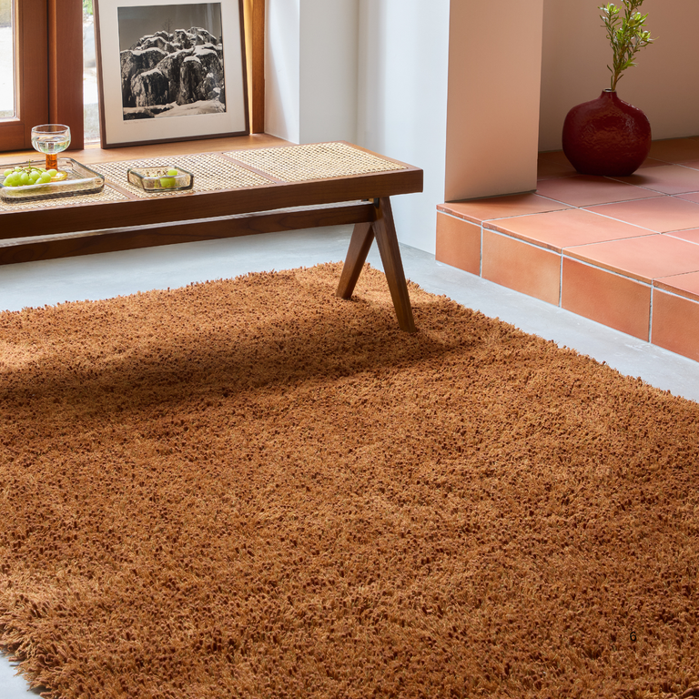 Brink & Campman Sprout Plain Rug Burnt Tangerine