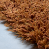 Brink & Campman Sprout Plain Rug Burnt Tangerine: close-up view of the pile height