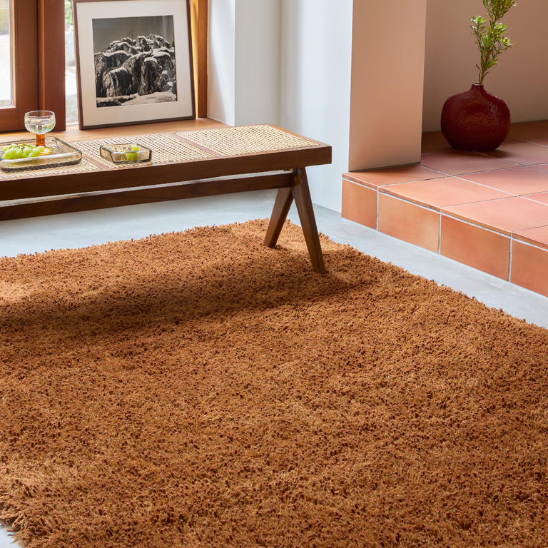 Brink & Campman Sprout Plain Rug Terracotta