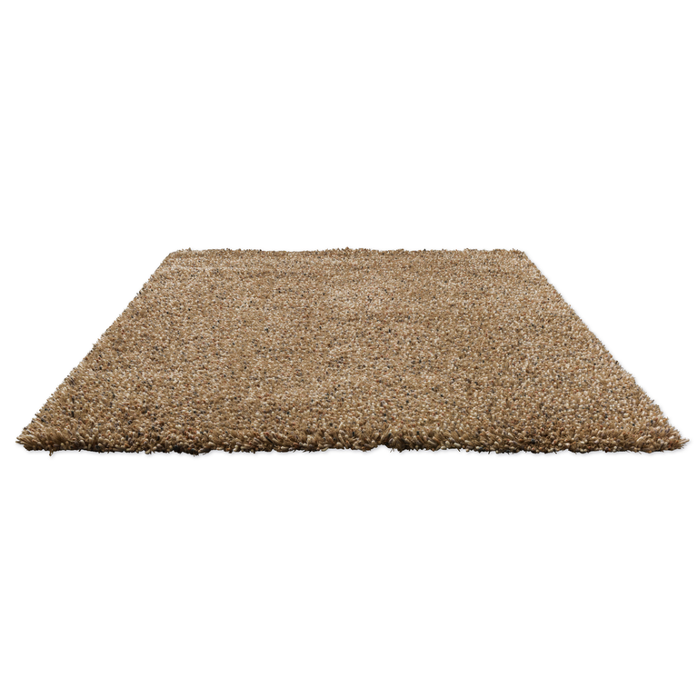 Brink & Campman Sprout Feather Coat – Brown Shaggy Wool Rug