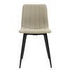 Steeve Dining Chairs Set of 4 with a black powder-coated metal legs
