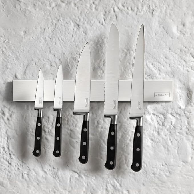 Stellar Magnetic Stainless Steel Knife Rack, 35cm life style picture