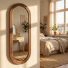 Natural stepped pill dressing mirror shown from another angle (2)