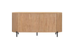 Stockholm 4 Door Curved Sideboard back view picture