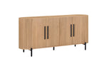 Stockholm 4 Door Curved Sideboard picture on the white background