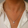 Stylish necklace Tipperary Crystal Stone Pendant With Pave Bale