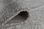 Storm 752 Geometric Rug Taupe close view picture of the backing and pile height