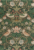 Morris & Co Strawberry Thief Forest Rug 127707 front view picture