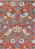 Morris & Co Strawberry Thief Floral Rug Crimson picture of the rug floral design