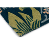 Morris & Co Strawberry Thief Floral Rug Indigo hand-tufted rug with a cut pile