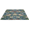 Morris & Co Strawberry Thief Floral Rug Indigo perfect for any living space
