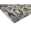 Morris & Co Strawberry Thief Floral Rug Ink hand-tufted rug with a cut pile