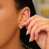Elegance and stylish Tipperary Crystal Stud Earrings With Pave Bale 