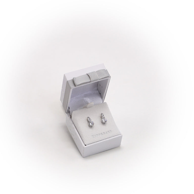 Tipperary Crystal Stud Earrings With Pave Bale