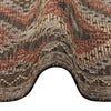 Concept Looms Sumac Rug SUM101 Brown Rust with the bordered ends