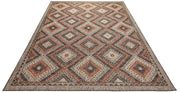 Concept Looms Sumac Rug SUM101 Brown Rust with a flatweave pile
