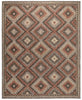 Concept Looms Sumac Rug SUM101 Brown Rust picture of the rug geometric design