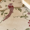 Laura Ashley Summer Palace Floral Rug Cranberry/Grape close-view picture of the pattern design