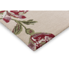 Laura Ashley Summer Palace Floral Rug Cranberry/Grape hand-tufted rug with a cut & loop pile