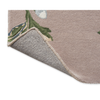 Laura Ashley Summer Palace Floral Rug Truffle/Seaspray with a cotton and latex backing