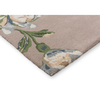 Laura Ashley Summer Palace Floral Rug Truffle/Seaspray hand-tufted rug with a loop & cut pile