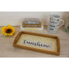Decorative wooden tray with sunshine message