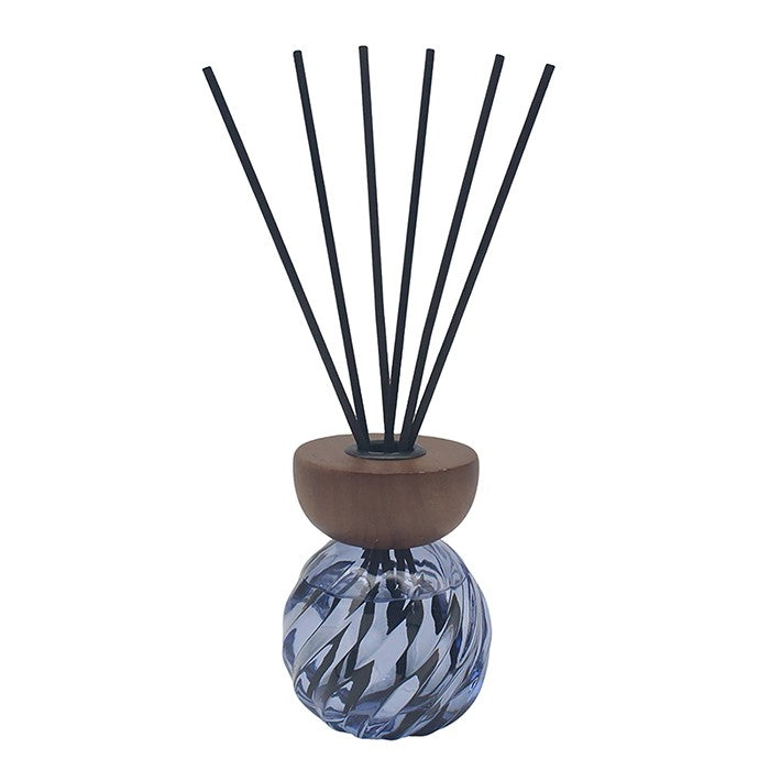 Swirl Glass Diffuser Blue 100ml - Home Fragrances Collection