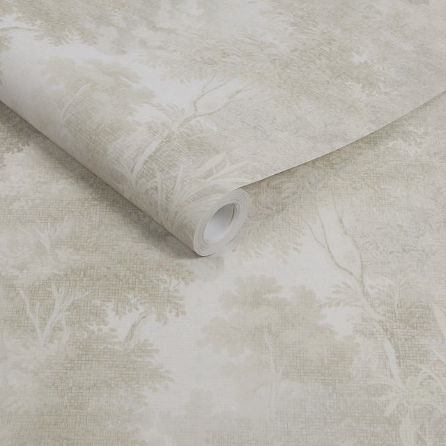 Superfresco Easy Sylva Wallpaper Stone - Elegant Woodland Wall Decor