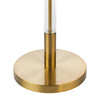 Sylvester Floor Lamp antique brass base close-up