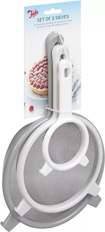Tala Set 3 Sieves Grey