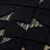 Scatterbox Cushion Talo Black/Gold close-up vie picture of the pattern design