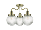 Vintage-inspired semi flush lighting with soft diffused glow - Tamara Brass Semi Flush