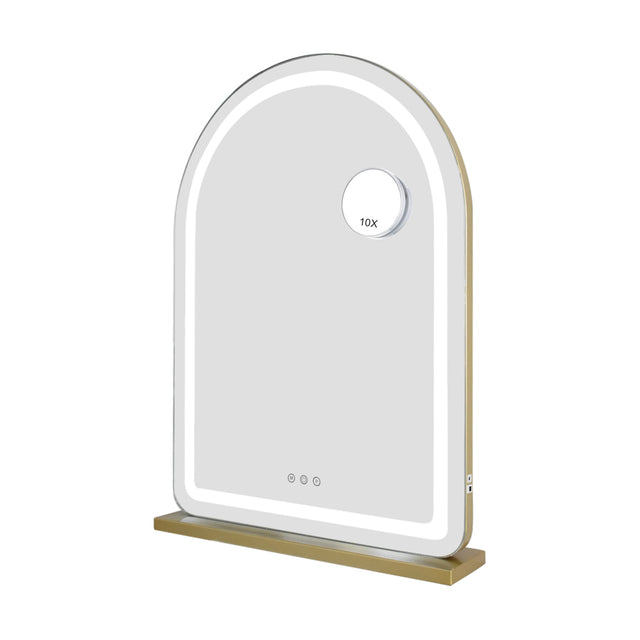 Hollywood Arch Vanity Mirror Gold – LED Arch Mirror for Makeup